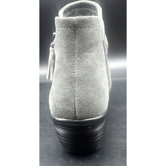 Skechers Women’s Gray Suede Parallel Triple Threat Bootie Boots Wedge Sz 9.5 - Picture 10 of 14